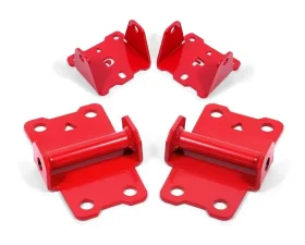 BMR Suspension Red Solid Upper And Lower Motor Mount Kit Chevrolet Camaro | Pontiac Firebird 1982-1992