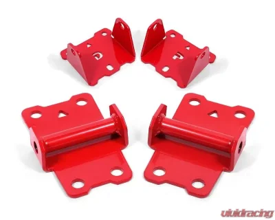 BMR Suspension Red Solid Upper And Lower Motor Mount Kit Chevrolet Camaro | Pontiac Firebird 1982-1992 - MM333R