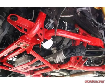 BMR Suspension Black Hammertone 4-hole Adjustable Hollow 38mm Front Sway Bar Kit Ford Mustang 2005-2014 - SB754H