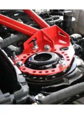 BMR Suspension Red Front Twin Tube Design Strut Tower Brace Ford Mustang 2015-2020                                     - STB760R - Image 3