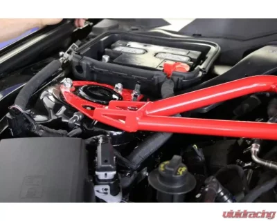 BMR Suspension Red Front Twin Tube Design Strut Tower Brace Ford Mustang 2015-2020 - STB760R