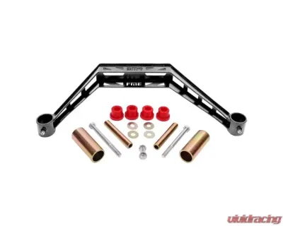 BMR Suspension Black Hammertone Conversion Transmission Crossmember TH400 | T-56 Ford Mustang 1979-1993 - TC731H