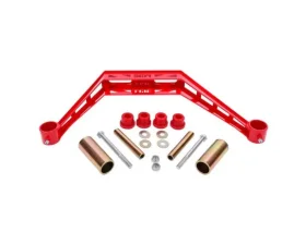 BMR Suspension Red Conversion Transmission Crossmember TH400 | T-56 Ford Mustang 1979-1993