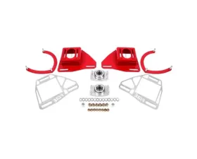 BMR Suspension Red Caster/Camber Plates w/ Lockout Plates Chevrolet Camaro | Pontiac Firebird 1982-1992