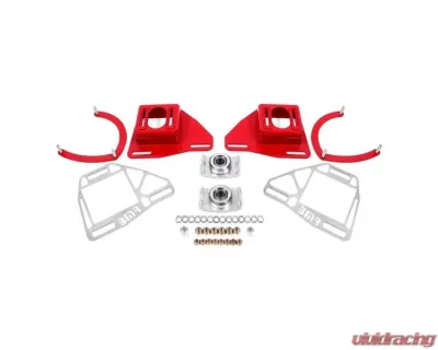 BMR Suspension Red Caster/Camber Plates w/ Lockout Plates Chevrolet Camaro | Pontiac Firebird 1982-1992 - WAK331R