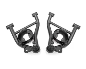 BMR Suspension Black Hammertone Non-Adjustable Lower A-arms DOM Delrin Bushings Spring Rocket Chevrolet | Pontiac 1982-1992