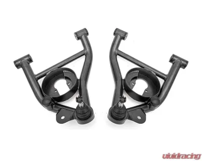 BMR Suspension Black Hammertone Non-Adjustable Lower A-arms DOM Delrin Bushings Spring Rocket Chevrolet | Pontiac 1982-1992 - AAL331H