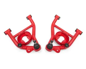 BMR Suspension Red Non-Adjustable Lower A-arms DOM Delrin Bushings Spring Rocket Chevrolet | Pontiac 1982-1992