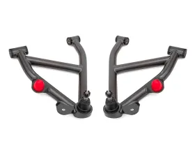 BMR Suspension Black Hammertone Non-Adjustable Lower A-arms DOM Delrin Bushings Coilover Chevrolet | Pontiac 1982-1992
