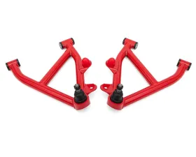 BMR Suspension Red Non-Adjustable Lower A-arms DOM Delrin Bushings Coilover Chevrolet | Pontiac 1982-1992