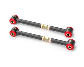BMR Suspension Black Hammertone Toe Rods, Rear, Adjustable, Poly Bushings Cadillac 2nd Gen CTS-V 2008-2014