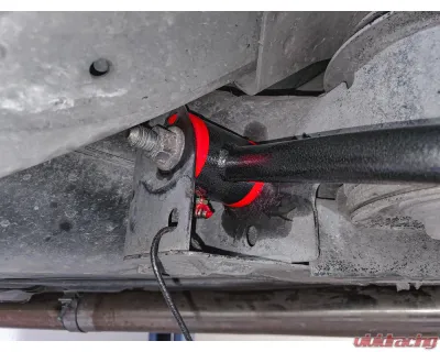 BMR Suspension Black Hammertone Toe Rods, Rear, Adjustable, Poly Bushings Cadillac 2nd Gen CTS-V 2008-2014 - TR629H