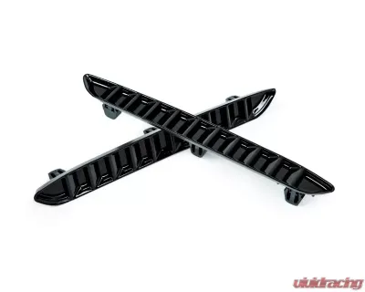 Acexxon Gloss Black Horizontal Slat Rear Reflector Insert Set BMW F87 M2 - R01-20-2
