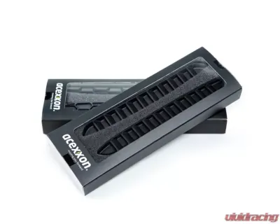 Acexxon Gloss Black Horizontal Slat Rear Reflector Insert Set BMW F87 M2 - R01-20-2