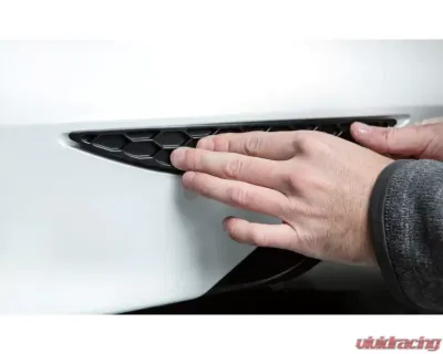 Acexxon Gloss Black Honeycomb Rear Reflector Insert Set Volkswagen MK7 Golf R - R03-10-2