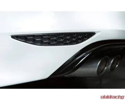 Acexxon Gloss Black Honeycomb Rear Reflector Insert Set Volkswagen MK7 Golf R - R03-10-2