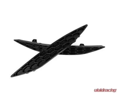 Acexxon Gloss Black Honeycomb Rear Reflector Insert Set Volkswagen MK7 Golf R - R03-10-2