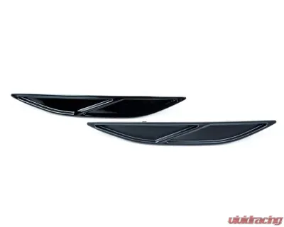 Acexxon Gloss Black Diagonal Slat Rear Reflector Insert Set Volkswagen MK7 Golf R - R03-20-2