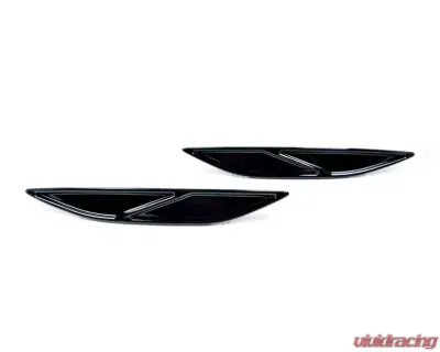 Acexxon Gloss Black Diagonal Slat Rear Reflector Insert Set Volkswagen MK7 Golf R - R03-20-2