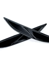 Acexxon Gloss Black Diagonal Slat Rear Reflector Insert Set Volkswagen MK7 Golf R                                     - R03-20-2 - Image 5