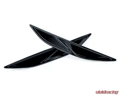 Acexxon Gloss Black Diagonal Slat Rear Reflector Insert Set Volkswagen MK7 Golf R - R03-20-2