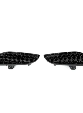 Acexxon Gloss Black 3D Honeycomb Rear Reflector Insert Set BMW F95 X5M | F96 X6M                                     - R14-10-2 - Image 2