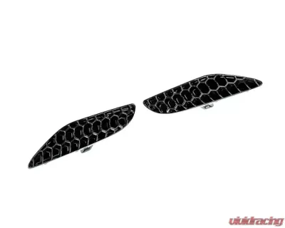 Acexxon Gloss Black 3D Honeycomb Rear Reflector Insert Set BMW F95 X5M | F96 X6M - R14-10-2