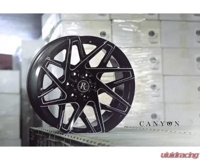 Remington Off-Road Canyon Wheel 20x9 5x150 | 5x139.7 | 5x5.5 0mm Gloss Black Milled Edges - CY2090590GB-M
