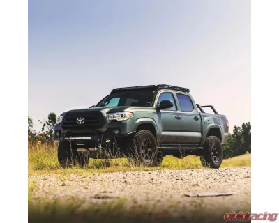 Southern Style Offroad Powdercoated Black Plain Tube Front Bumper with Bull Bar Toyota Tacoma 2016-2023 - SSO-FBR-03-22