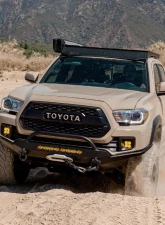 Southern Style Offroad Powdercoated Black 20" Baja Design S8 Cutout Full Plate Front Bumper with Bull Bar Toyota Tacoma 2016-2023                                     - SSO-FBR-03-36 - Image 6