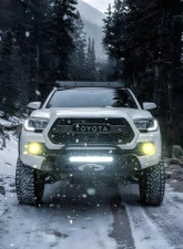 Southern Style Offroad Powdercoated Black 20" Baja Design S8 Cutout Slimline Front Bumper with Bull Bar Toyota Tacoma 2016-2023                                     - SSO-FBR-03-46 - Image 4