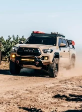 Southern Style Offroad Powdercoated Black 30" Baja Design S8 Cutout Slimline Front Bumper with Bull Bar Toyota Tacoma 2016-2023                                     - SSO-FBR-03-48 - Image 5