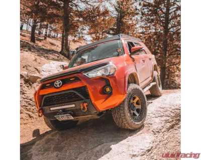 Southern Style Offroad Powdercoated Black 20" Baja Design S8 Cutout Slimline Front Bumper with Bull Bar Toyota 4Runner 2014-2024 - SSO-FBR-03-66