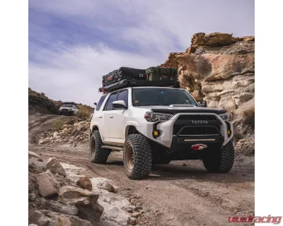 Southern Style Offroad Powdercoated Black 30" Baja Design S8 Cutout Slimline Front Bumper with Bull Bar Toyota 4Runner 2014-2024 - SSO-FBR-03-68