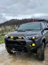 Southern Style Offroad Powdercoated Black Plain Slimline Front Bumper with Bull Bar Toyota 4Runner 2014-2024                                     - SSO-FBR-03-72 - Image 3