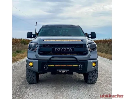 Southern Style Offroad Powdercoated Black 30" Heise Cutout Slimline Front Bumper with Bull Bar Toyota Tundra 2014-2021 - SSO-FBR-03-75