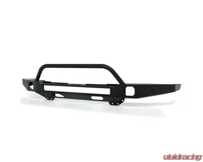 Southern Style Offroad Powdercoated Black Universal 30" Plain Full Plate Front Bumper with Bull Bar Toyota Tundra 2022+ - SSO-FBR-03-90