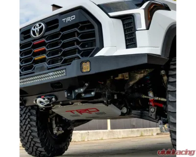 Southern Style Offroad Powdercoated Black Universal 30" Plain Full Plate Front Bumper with Bull Bar Toyota Tundra 2022+ - SSO-FBR-03-90