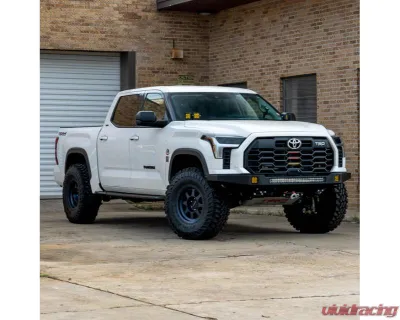 Southern Style Offroad Powdercoated Black Universal 30" Plain Full Plate Front Bumper with Bull Bar Toyota Tundra 2022+ - SSO-FBR-03-90