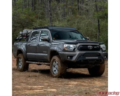 Southern Style Offroad Powdercoated Black Slimline 20" Baja Designs S8 Cutout with Bull Bar Toyota Tacoma 2012-2015 - SSO-FBR-03-11