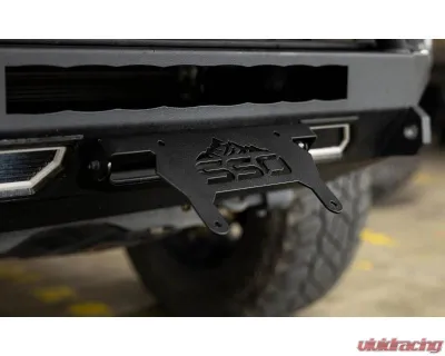 Southern Style Offroad Powdercoated Black Universal Fairlead License Plate Bracket - SSO-LPF-00-05