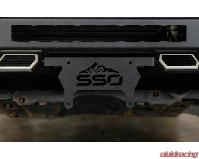 Southern Style Offroad Powdercoated Black Universal Fairlead License Plate Bracket - SSO-LPF-00-05