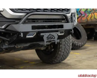 Southern Style Offroad Powdercoated Black Universal Fairlead License Plate Bracket - SSO-LPF-00-05
