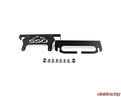 Southern Style Offroad Powdercoated Black Universal Fairlead License Plate Bracket - SSO-LPF-00-05