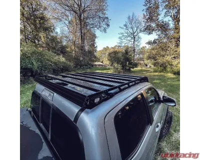 Southern Style Offroad Aluminum Roof Rack with Standard Wind Fairing with 40" Light Bar Cutout Toyota Tacoma 2005-2023 - SSO-RRA-03-11