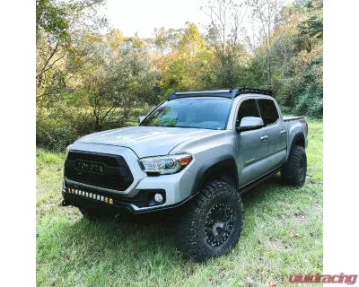 Southern Style Offroad Aluminum Roof Rack with Standard Wind Fairing with 40" Light Bar Cutout Toyota Tacoma 2005-2023 - SSO-RRA-03-11