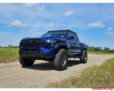 Southern Style Offroad Aluminum Roof Rack with Standard Wind Fairing with 40" Light Bar Cutout Toyota Tacoma 2024+ - SSO-RRA-03-15