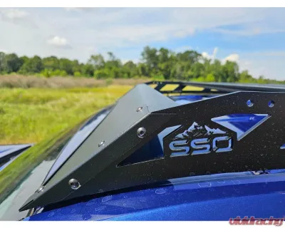 Southern Style Offroad Aluminum Roof Rack with Standard Wind Fairing with 40" Light Bar Cutout Toyota Tacoma 2024+ - SSO-RRA-03-15