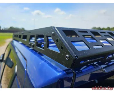 Southern Style Offroad Aluminum Roof Rack with Standard Wind Fairing with 40" Light Bar Cutout Toyota Tacoma 2024+ - SSO-RRA-03-15
