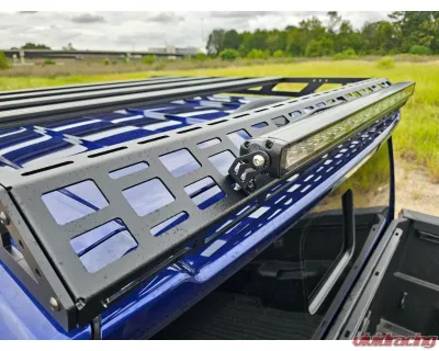 Southern Style Offroad Aluminum Roof Rack with Standard Wind Fairing with 40" Light Bar Cutout Toyota Tacoma 2024+ - SSO-RRA-03-15